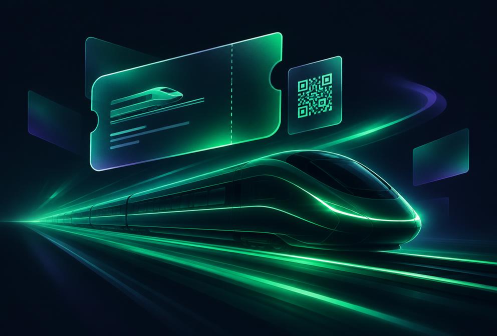 Abstract visual for Trainline project